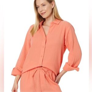 NWT Splendid Gauzy Button Down Shirt